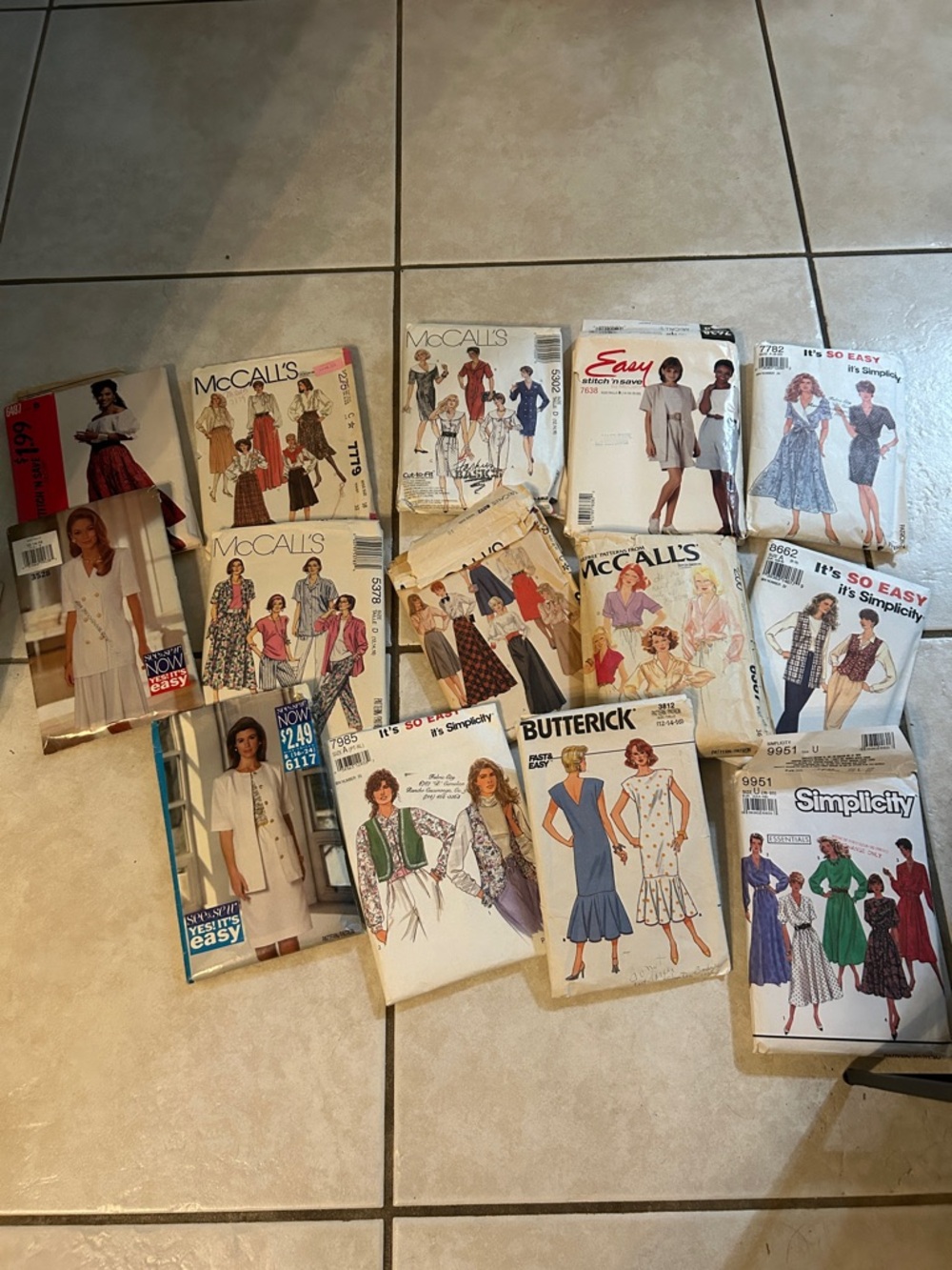 Vintage Sewing Pattern Lot - Mixed Brands